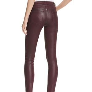 Paige Burgundy Wine Verdugo Ultra Skinny Jeans